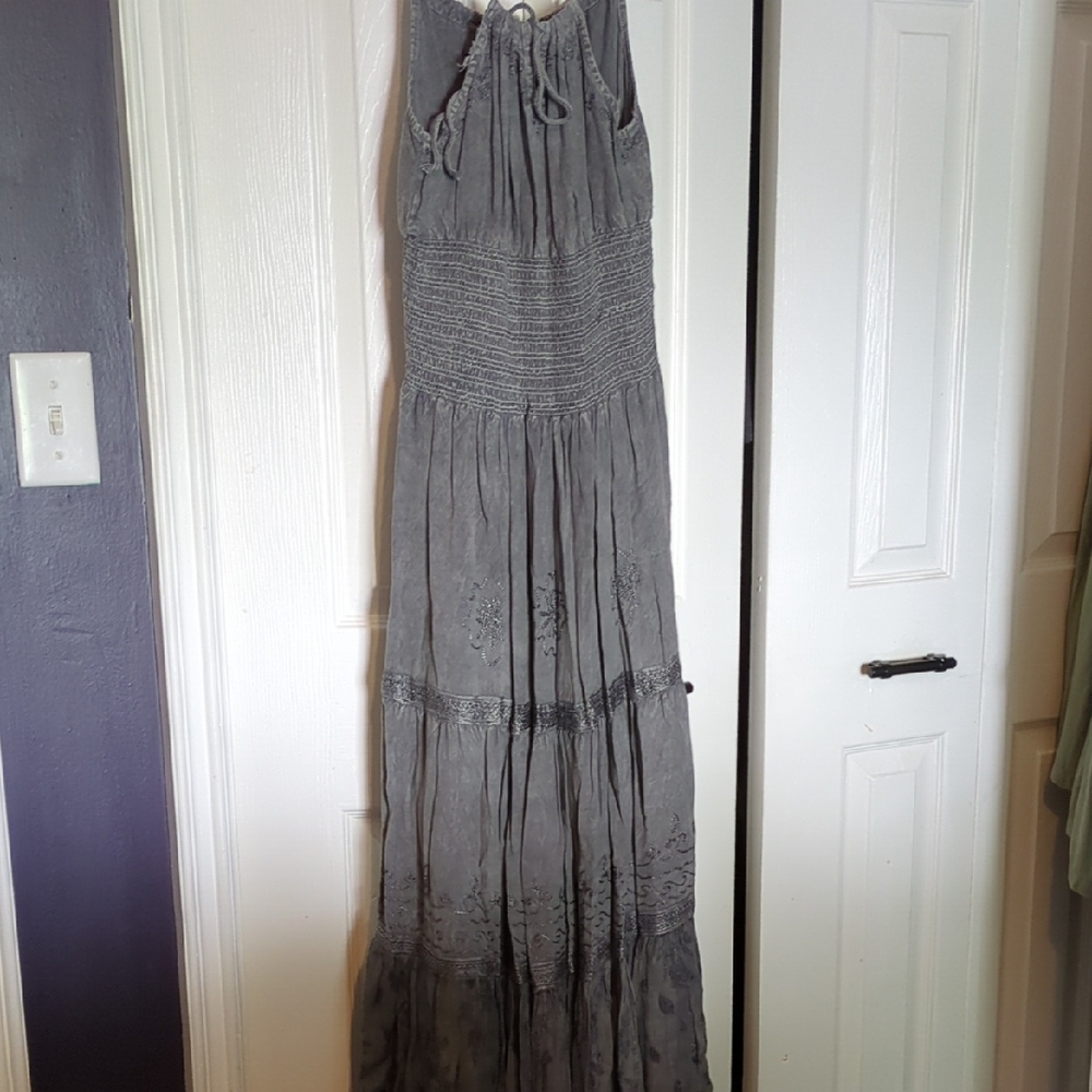Rebellion Red Sleeveless Halter Sundress